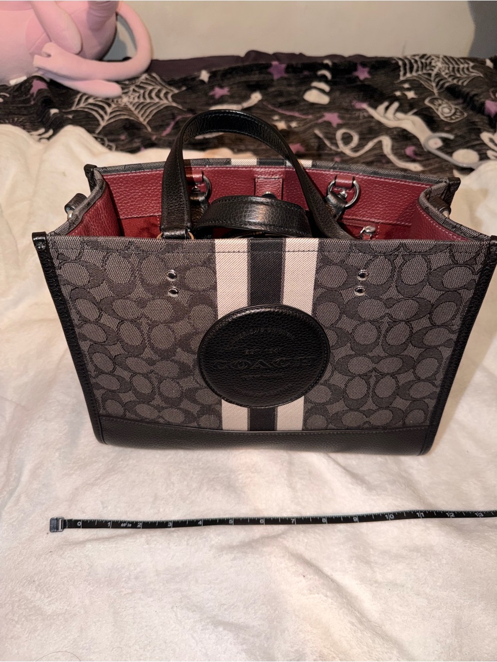 Coach Gray/Black Signature Carryall Dempsey